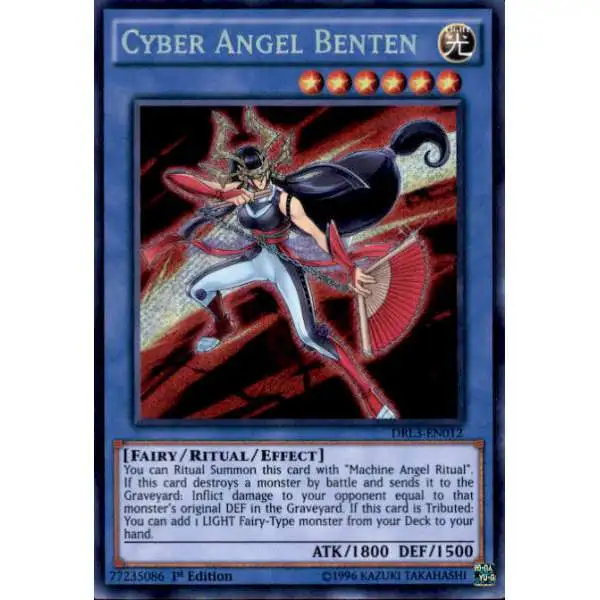 YuGiOh Trading Card Game Dragons of Legend: Unleashed Secret Rare Cyber Angel Benten DRL3-EN012