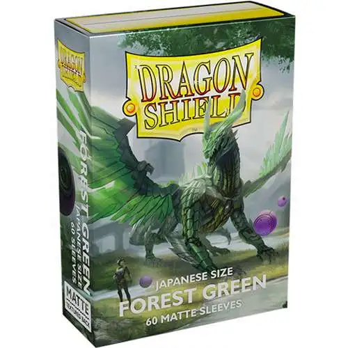 Dragon Shield Japanese Sized Forest Green Sleeves [Matte/60 Cards]