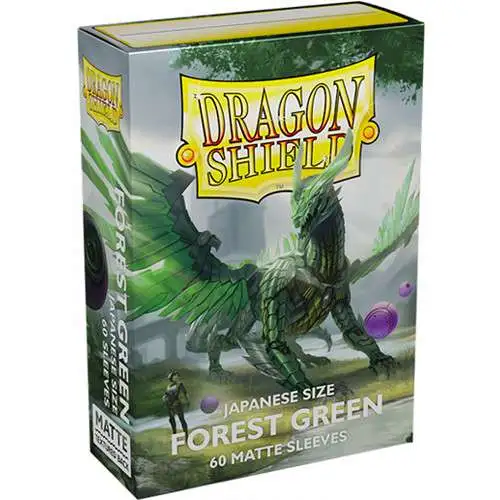 Dragon Shield Japanese Sized Matte Forest Green Sleeves [60 Count]