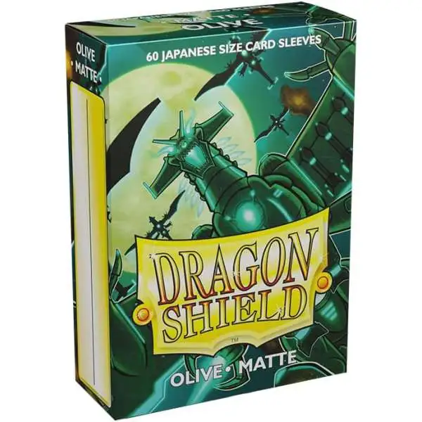 Dragon Shield Matte Olive Japanese Card Sleeves [60 Count]