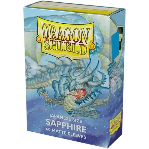 Dragon Shield Japanese Size Sapphire Sleeves [Matte/60 Cards ]
