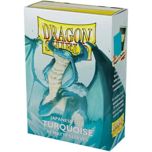 Dragon Shield Matte Turquoise Japanese Sleeves [60 Count]