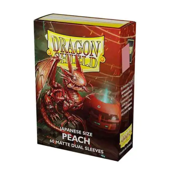 Dragon Shield Japanese Size Peach Card Sleeves [Matte Dual/60 Card]