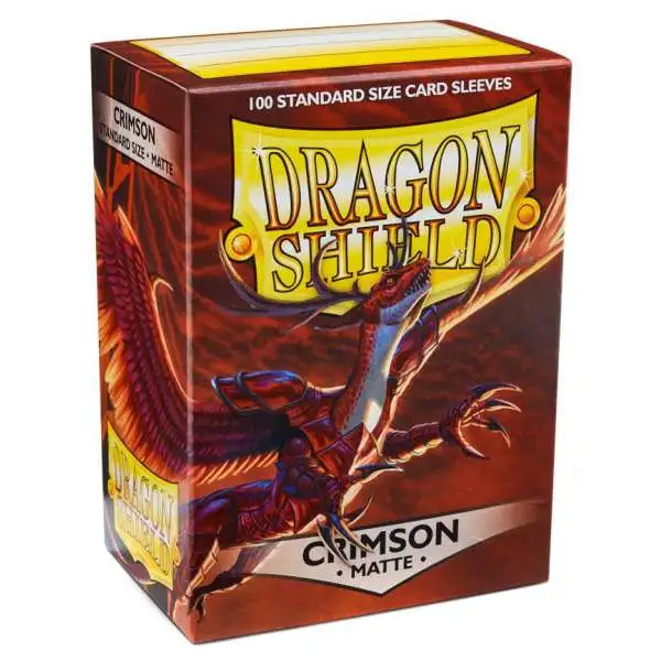 Dragon Shied Matte Crimson Standard Card Sleeves [100 Count]