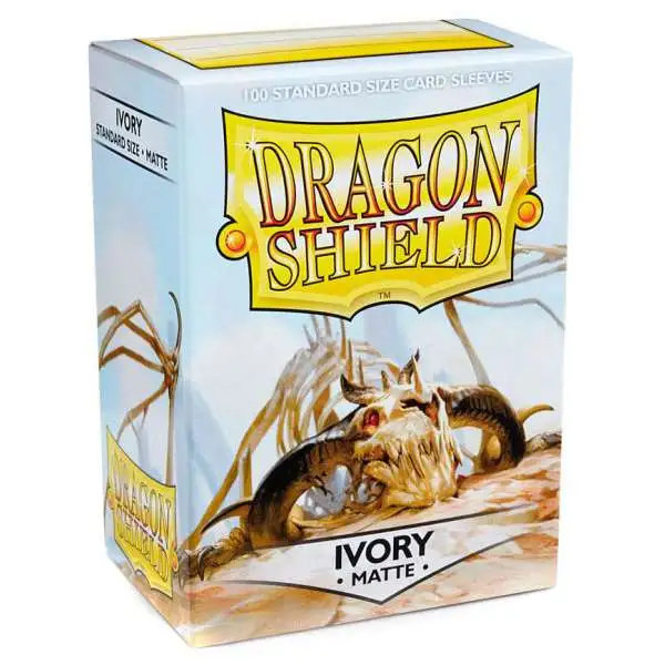 Card Supplies Dragon Shield Matte Ivory Standard Card Sleeves [100 Count]