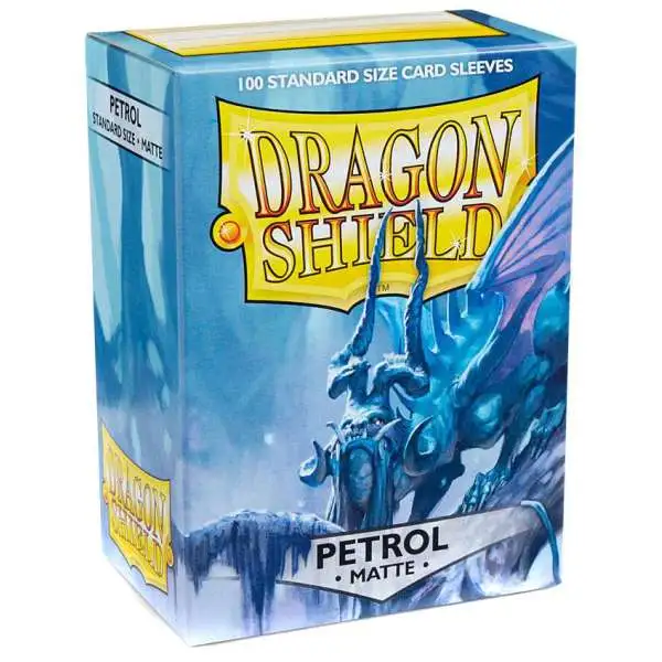 Card Supplies Dragon Shield Matte Petrol Standard Card Sleeves [100 Count]