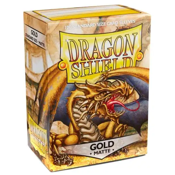 Card Supplies Dragon Shield Matte Gold Standard Card Sleeves [100 Count]