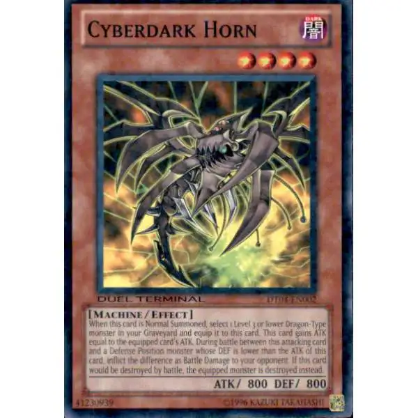 YuGiOh Duel Terminal 4 Duel Terminal Normal Parallel Rare Cyberdark Horn DT04-EN002