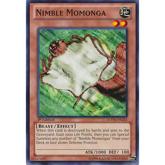 YuGiOh Duel Terminal 5 Normal Parallel Rare Nimble Momonga DT05-EN008