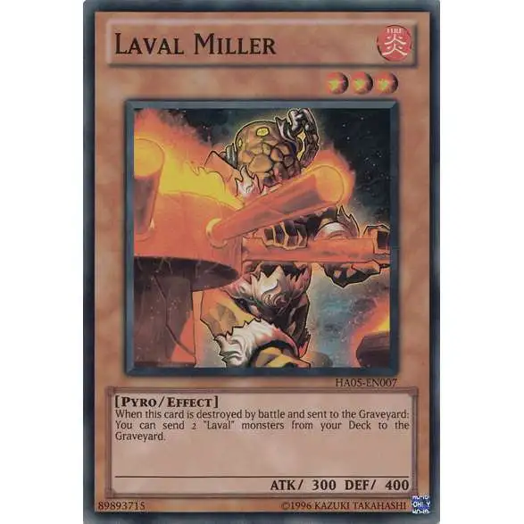 YuGiOh Duel Terminal 5 Rare Parallel Rare Laval Miller DT05-EN022