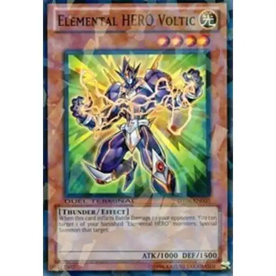 YuGiOh Duel Terminal 6 Parallel Rare Elemental HERO Voltic DT06-EN003