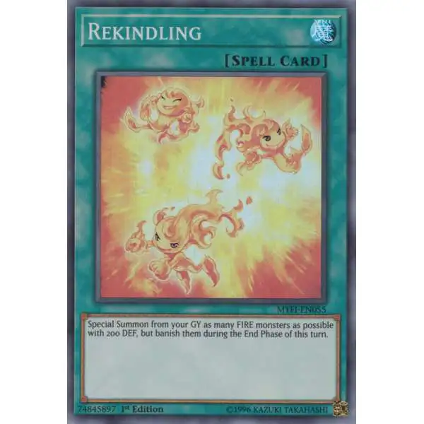 YuGiOh Duel Terminal 7 Normal Parallel Rare Rekindling DT07-EN094