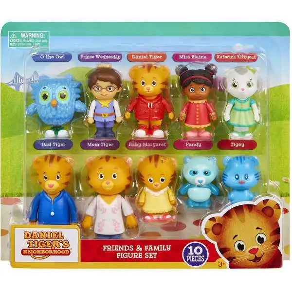 Daniel Tiger's Neighborhood Friends & Family Exclusive Mini Figure 10-Pack