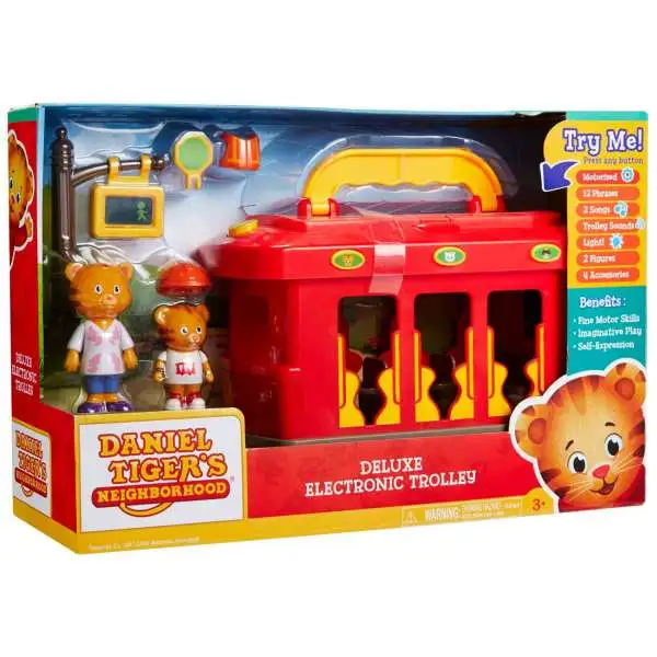 Daniel Tiger's Neighborhood Deluxe Electronic Trolley Playset [Damaged Package]