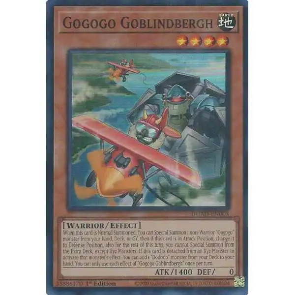 YuGiOh Trading Card Game Duelist's Advance Super Rare Gogogo Goblindbergh DUAD-EN003