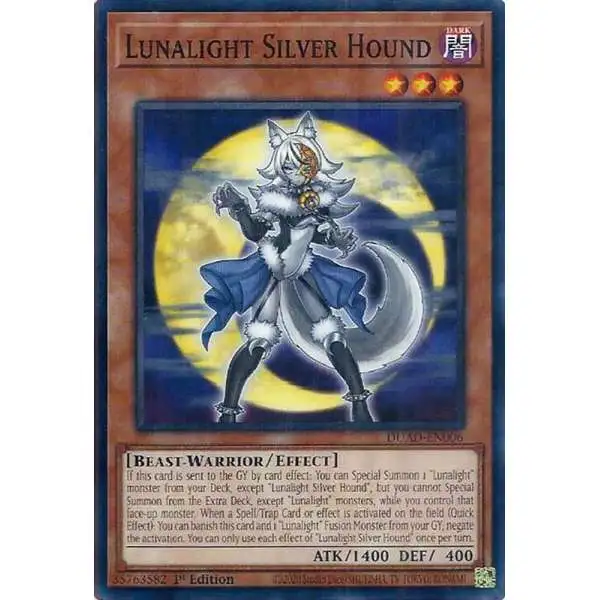 YuGiOh Trading Card Game Duelist's Advance Common Lunalight Silver Hound DUAD-EN006