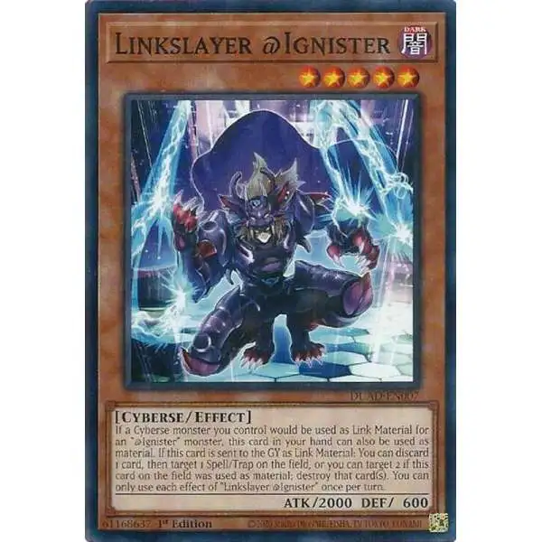 YuGiOh Trading Card Game Duelist's Advance Common Linkslayer @Ignister DUAD-EN007
