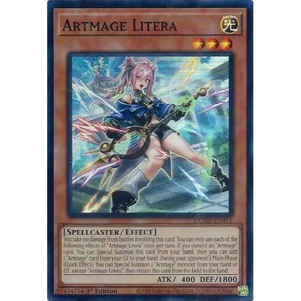 YuGiOh Trading Card Game Duelist's Advance Super Rare Artmage Litera DUAD-EN011