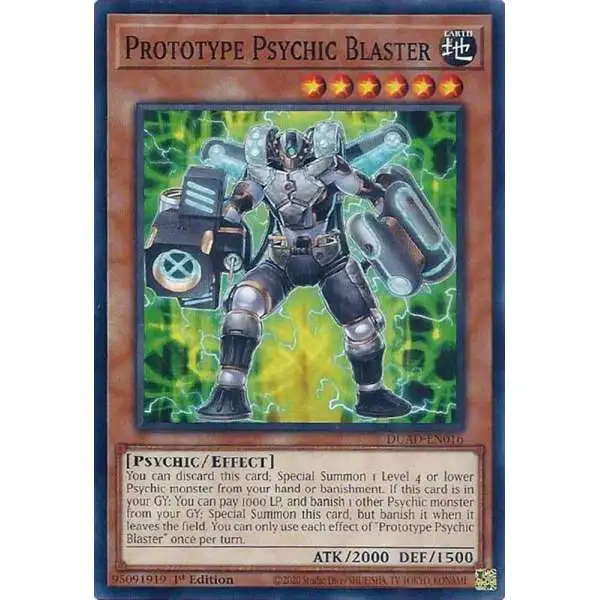 YuGiOh Trading Card Game Duelist's Advance Common Prototype Psychic Blaster DUAD-EN016