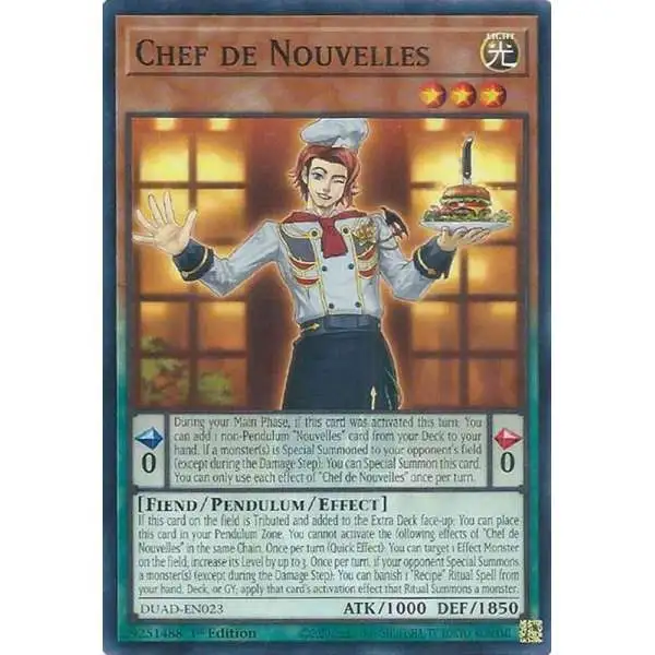 yugioh chef deck Card Chef's Special Recipe DBWS-KR040 Korean Ver Common  K-TCG YuGiOh Trading Card Game Duelists