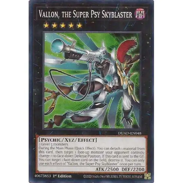YuGiOh Trading Card Game Duelist's Advance Common Vallon, the Super Psy Skyblaster DUAD-EN048