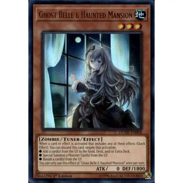 YuGiOh Duel Devastator Ultra Rare Ghost Belle & Haunted Mansion DUDE-EN004 [Alternate Art]