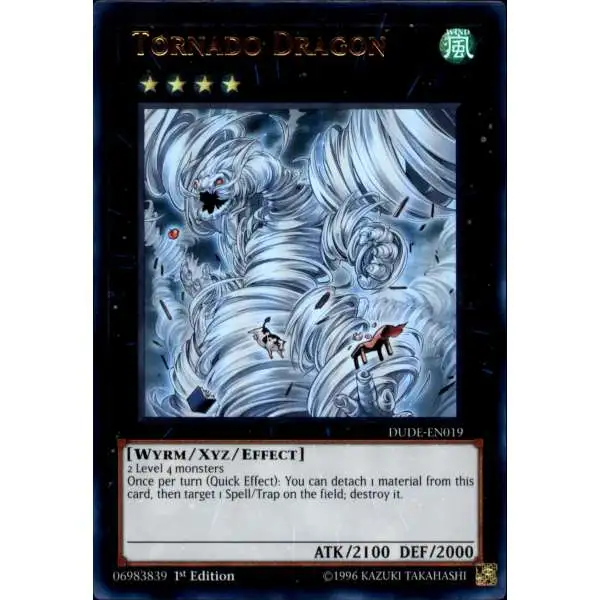 YuGiOh Duel Devastator Ultra Rare Tornado Dragon DUDE-EN019