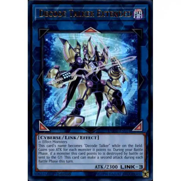 YuGiOh Duel Devastator Ultra Rare Decode Talker Extended DUDE-EN024