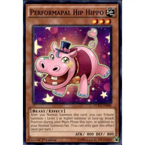 YuGiOh Duelist Alliance Common Performapal Hip Hippo DUEA-EN008