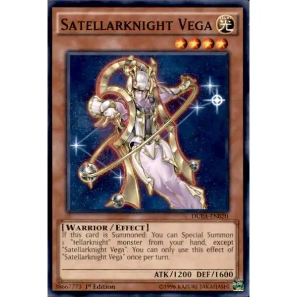 YuGiOh Duelist Alliance Common Satellarknight Vega DUEA-EN020