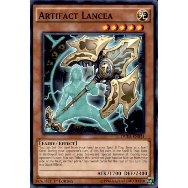 YuGiOh Duelist Alliance Common Artifact Lancea DUEA-EN034