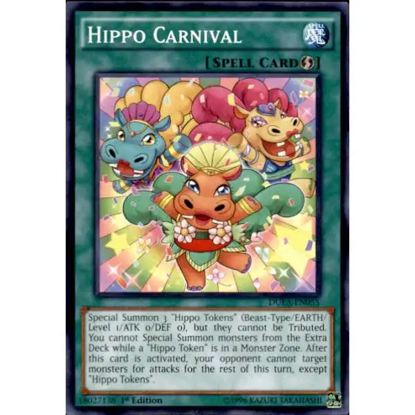 Details about   Hippo Token 1st Edition Yu-Gi-Oh Card YS16-EN103 
