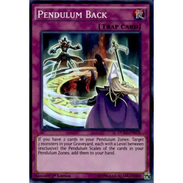 YuGiOh Duelist Alliance Super Rare Pendulum Back DUEA-EN078
