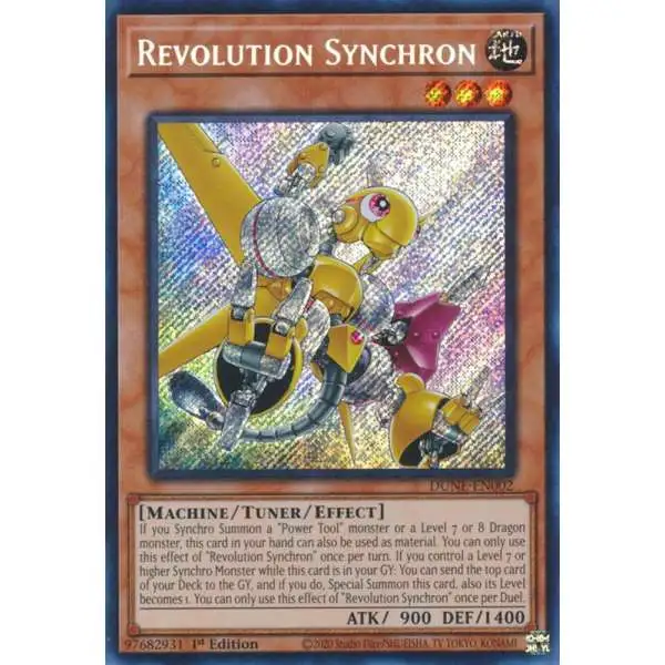 YuGiOh Trading Card Game Duelist Nexus Secret Rare Revolution Synchron DUNE-EN002