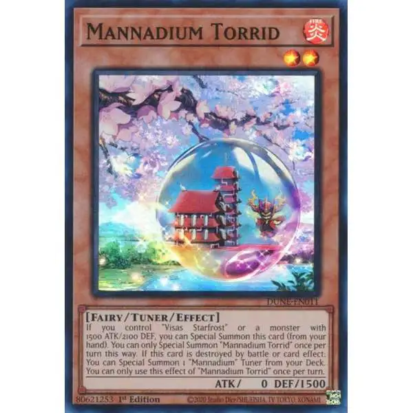 YuGiOh Trading Card Game Duelist Nexus Super Rare Mannadium Torrid DUNE-EN011