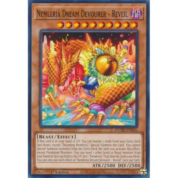 YuGiOh Trading Card Game Duelist Nexus Common Nemleria Dream Devourer - Reveil DUNE-EN016