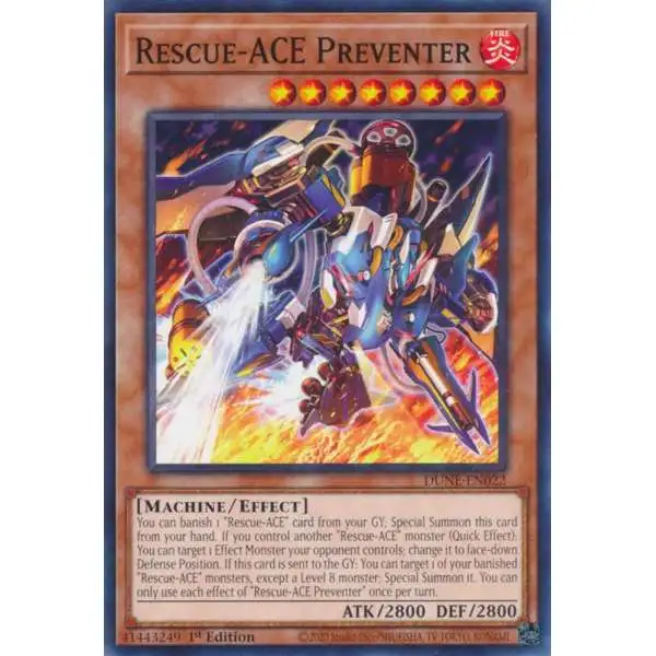 YuGiOh Trading Card Game Duelist Nexus Common Rescue-ACE Preventer DUNE-EN022