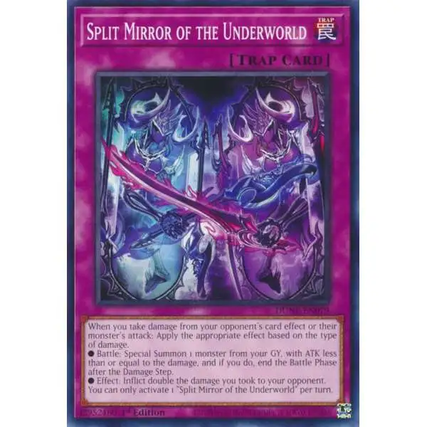 YuGiOh Trading Card Game Duelist Nexus Common Split Mirror of the Underworld DUNE-EN079