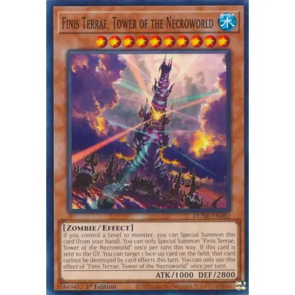 YuGiOh Trading Card Game Duelist Nexus Common Finis Terrae, Tower of the Necroworld DUNE-EN082