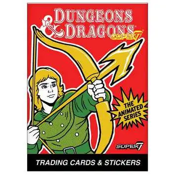 Dungeons & Dragons Animated Series Dungeons & Dragons Series 1 Dungeons & Dragons Trading Card Wax Pack [5 Cards & 1 Sticker]