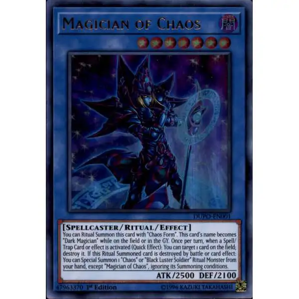 YuGiOh Duel Power Ultra Rare Magician of Chaos DUPO-EN001