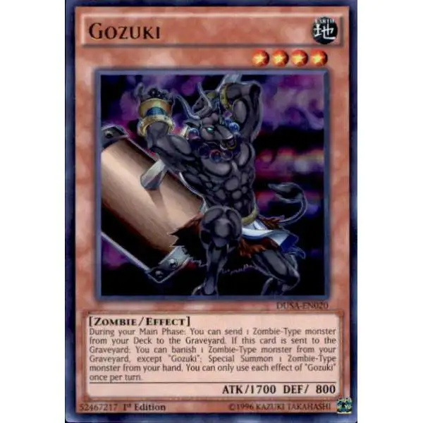 YuGiOh Duelist Saga Ultra Rare Gozuki DUSA-EN020