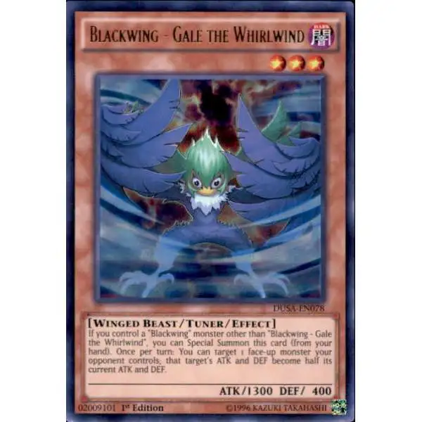 YuGiOh Duelist Saga Ultra Rare Blackwing - Gale the Whirlwind DUSA-EN078