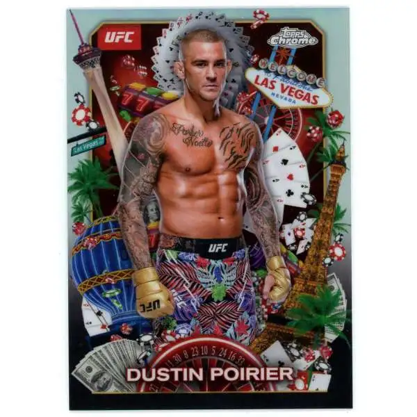 2025 Topps Chrome UFC Titans Case Hit Dustin Poirier TNS-12