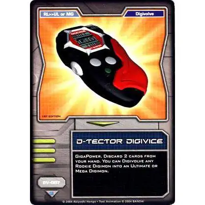 Digimon Trading Card Game Hybrid Warriors Uncommon D-Tector Digivice DV-007