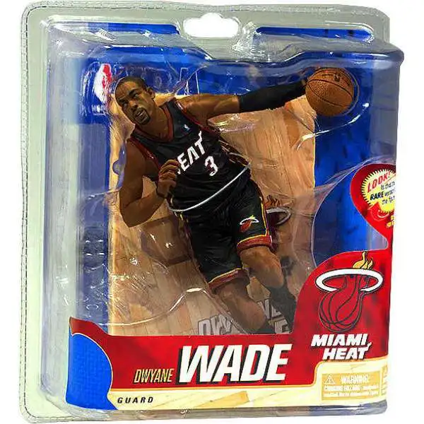 McFarlane Toys NBA Miami Heat Sports Basketball Series 20 Dwyane Wade Action Figure [Black Jersey]