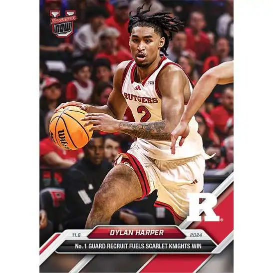 NCAA Rutgers Scarlet Knights 2024-25 Bowman U NOW Basketball Dylan Harper #5