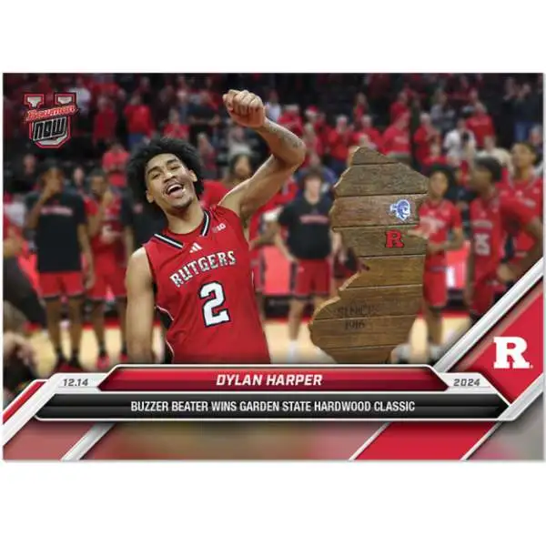 NCAA Rutgers Scarlet Knights 2024-25 Bowman U NOW Basketball Dylan Harper #30 [Buzzer Beater Wins Garden State Hardwood Classic]
