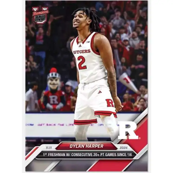 NCAA Rutgers Scarlet Knights 2024-25 Bowman U NOW Basketball Dylan Harper #8