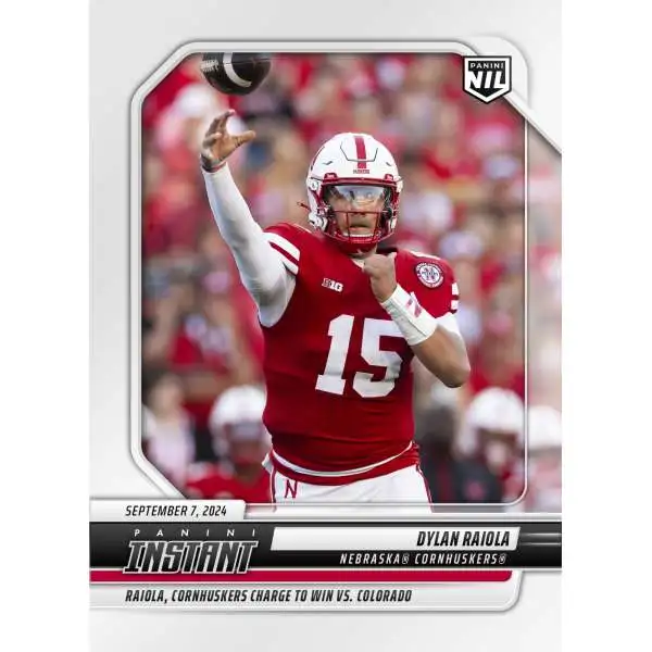 NCAA Nebraska Cornhuskers 2024 Instant College Football Dylan Raiola DRB [NIL]